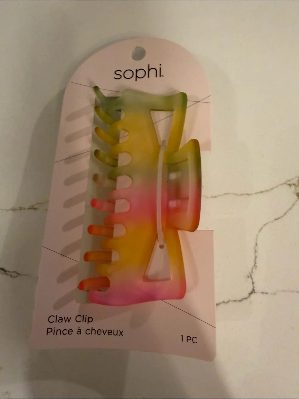 Multi-Color Matte Gradient Claw Clip - Beachy Fade Hair Clip NWT